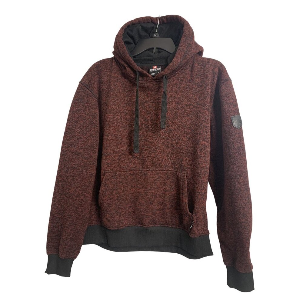 South Pole Authentic Collection L Burgundy‎ Pullover Hooded Sweatshirt